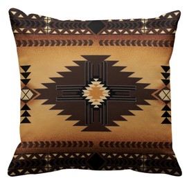 Emvency Throw Pillow Cover Santa Fe Creams South Western Decorative Pillow Case Home Decor Square 16 x 16 Inch Pillowcase