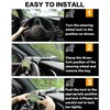 Tevlaphee Steering Wheel Lock with Alarm,Heavy Duty Anti-Theft Car Device