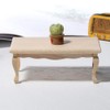 TOYANDONA Dollhouse Table 1:12 Miniature Miniature Tea Table Wooden Furniture