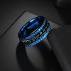 Udolfly Mens Fidget Rings Anxiety Rings for Men Womens Chain
