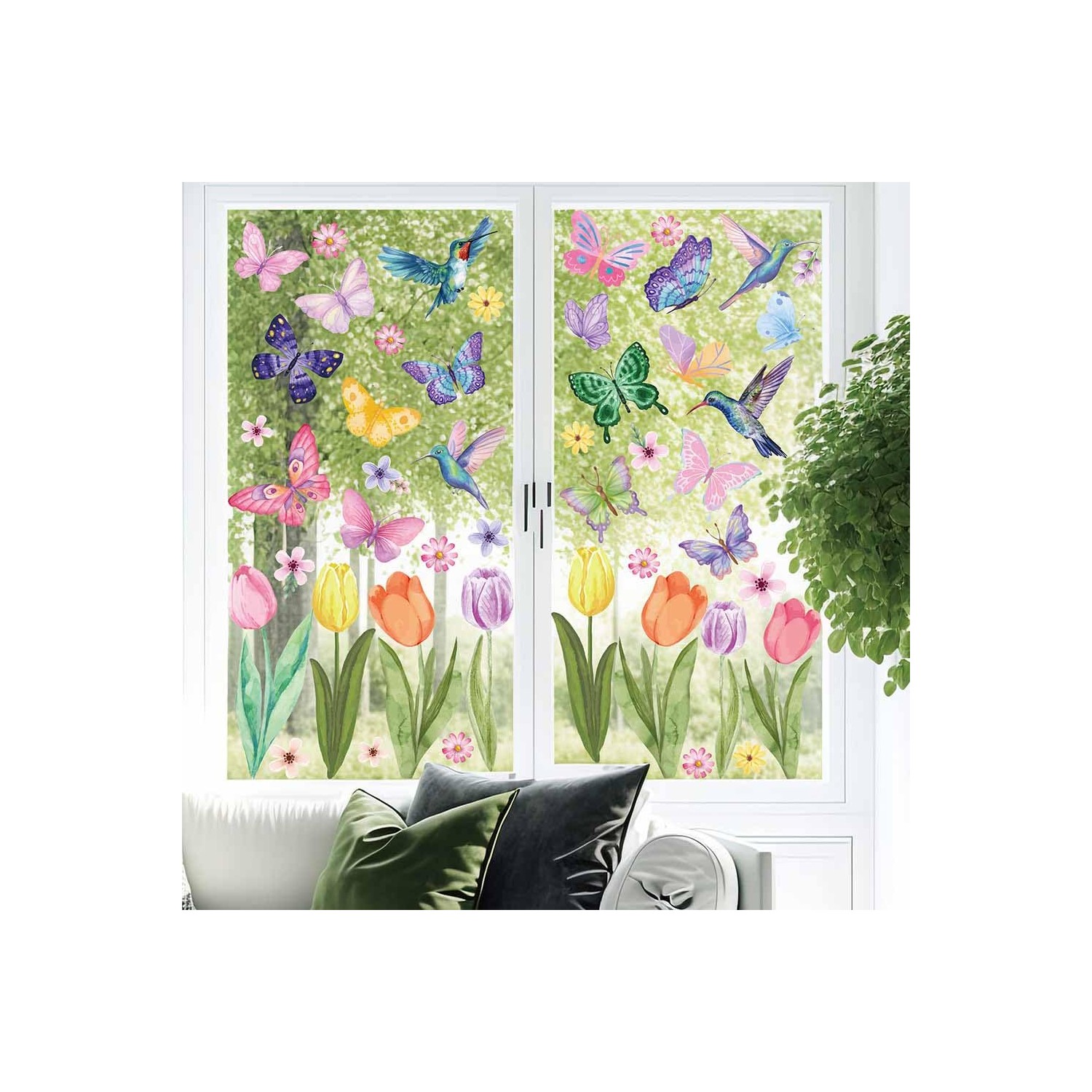 GeorgeX Calcomanías para Ventanas Adhesivos para Ventana Pegatinas ...