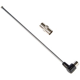FeinTech FM DAB Telescopic Antenna with IEC Plug Adapter
