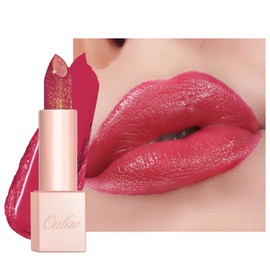 Oulac Infinity Moisture Shine Lipstick - High Shine Shimmery Finish, Super Creamy Texture, Medium to High Coverage - Gluten Free, PG14 La Vie en Rose