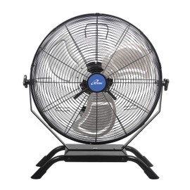 iLiving Wall Mounted/Floor Stand Variable 20 Inches Speed Indoor/Outdoor Fan, Industrial grade for Patio, Greenhouse, Garage, Workshop, and Loading Dock, 4650 CFM, Black