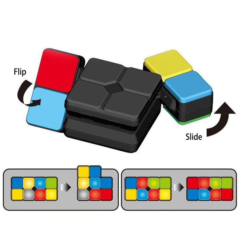 Smart Speed Puzzle Toy Flashing Handheld Electronic DIY Games for