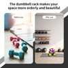 Triangular Dumbbell Rack Stand, 3 Tier, Weight Holder 23x22.5x8.5cm, for