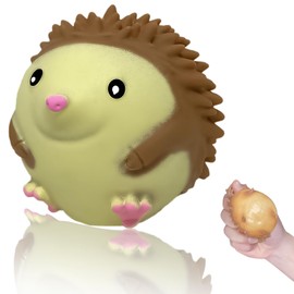 Hedgehog Squishy Stress Balls for Kids and Adults, Stretchy Stress Relief Ball Squeeze Toys, Soft Dough Balls, Squeeze Ball Squishy Toys for Party Favors Birthday Gifts, Easter Basket Stuffers