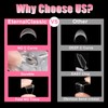240pc Oval Gel Nail Tips Fake Nail Clear Press on