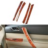 4Pcs/Set Peach Wood Grain Door Panel Strip Trim Interior Door