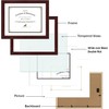 Golden State Art, 11x14 Diploma Frame - Mahogany Solid Wood