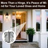 2 Pack Heavy Duty Self-Closing Spring Hinges for Screen Doors,