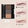 Brow Powder Kit – Long-Lasting 3-Color Brow Filler for Full,