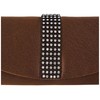 fashion-formel Ladies Satin Evening Clutch Bag, brown