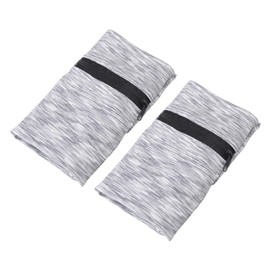 PATIKIL 6" x 4" Wrist Pouch, Set of 2, Wrist Wallet Perfect for Running, Jogging, Hiking, Cycling, Yoga, Light Grey