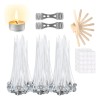 Mechas para Velas Harmei 300 Piezas Algodn 15cm Incluye Pegatinas