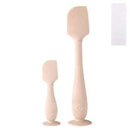 2uds Esptulas para Crema Paal de Beb con Estuche, 2 Tamaos Aplicador Pasta de Silicona Suave y Flexible Esptula para Crema Paal Trasero Beb Recin...  