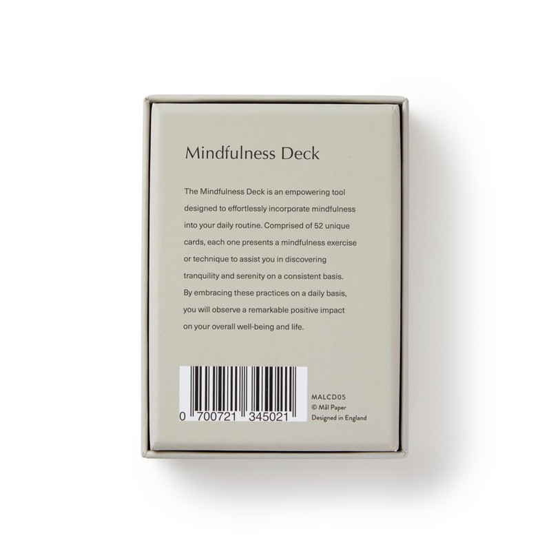 Mal Paper Mindfulness Meditation Card Deck - 52 Pack |