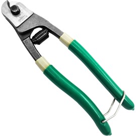 KEWAYO Wire Rope Cutter, 200 mm Chrome Vanadium Steel Cable Scissors, Professional Cut for Wire Rope, Stainless Steel Rope, Aluminium and Copper Cable