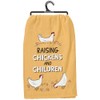 Primitives by Kathy Decorative Kitchen Towel, Raising Chickens and Children