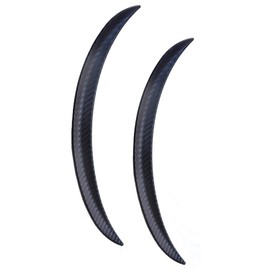 Muu3 Fender Lip Molding Mud Flaps Left and Right Set of 2 Mud Guards Overfender Mudguards Fender Trim Black Carbon Tone (28.7 inches (73 cm)
