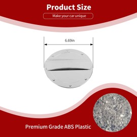 PDKLIN for Mustang Fuel Filler Door Gas Tank Cap Cover Trim for Ford Mustang 2015-2023 Chrome Exterior Accessories