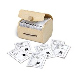 Moist Towelettes Scented Variety Pack Single Use by Nabila K - Alcohol-Free, Plant-Based with Natural Ingredients - Individually Wrapped Disposable Travel Size Wipes with Bamboo Case - 20 Count