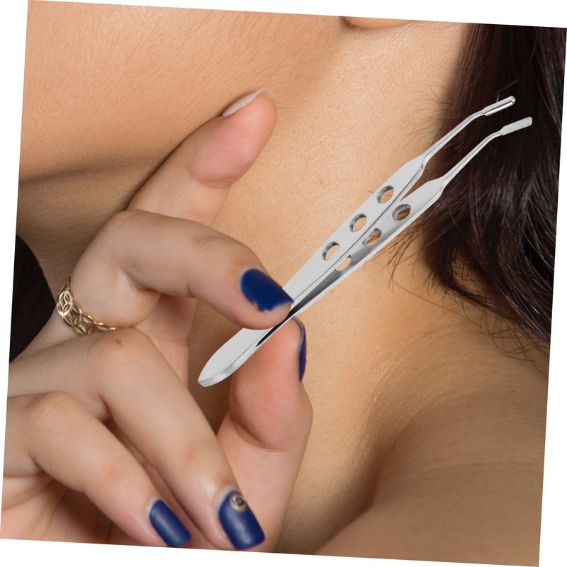 Outanaya Rectangular Head Eyelid Massage Tweezers Eyelid Gland Expressor Forceps