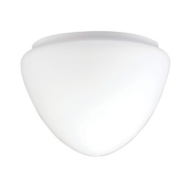 Westinghouse Lighting 8705240 13.9 cm Frosted Glass Lampshade, Mushroom Shape, White, 17.1 x 17.1 x 12.8 cm
