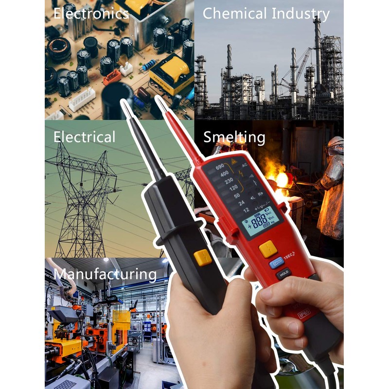 UNI-T UT18C Digital Voltage & Continuity Tester Auto Range fr