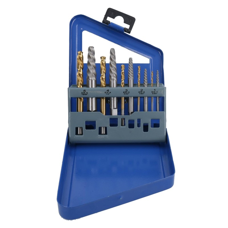 HSS Left Hand Imperial Spiral Drill Bits + Screw Damaged