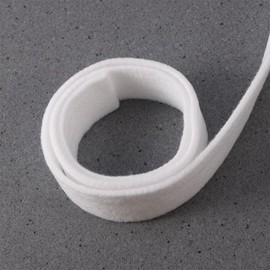 OULII Felt Tape for DIY Craft Wedding Decoration Patchwork Christmas Craft Felt 3 cm x 500 cm, White, 3 x 500 cm