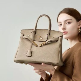 Togo 토고 가죽 버킨 숄더백 핸드백 [카키색 35cm] Togo Leather Birkin Shoulder Bag Handbag [Khaki Color 35cm]