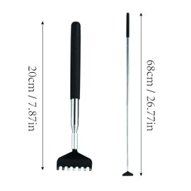 DmDoyy 6x Rückenkratzer, Rückenkratzer Ausziehbar, Teleskopstab Mit Breiter Kratzhand Gegen Juckreiz, Mühelos Jede Stelle Erreichen, Ideal Als Geschenk Für Männer