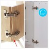2 Pack 135 Degree Folden Door Hinges,Corner Kitchen Cabinet/Folden Door