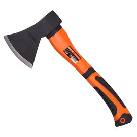 Edward Tools Edward Tools Wood Axe - Heavy Duty Small Camp Hatchet with Sheath - for Splitting Wood, Kindling - Forged Steel Blade with No Slip Handle - Throwing Hatchet and Axe