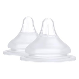 RealFeel Baby Bottle Nipples for BuubiBottle by Quark - Silicone Anti Colic Nipples Simulate Breastfeeding for Easy Transitions - BPA-Free, PVC-Free, 