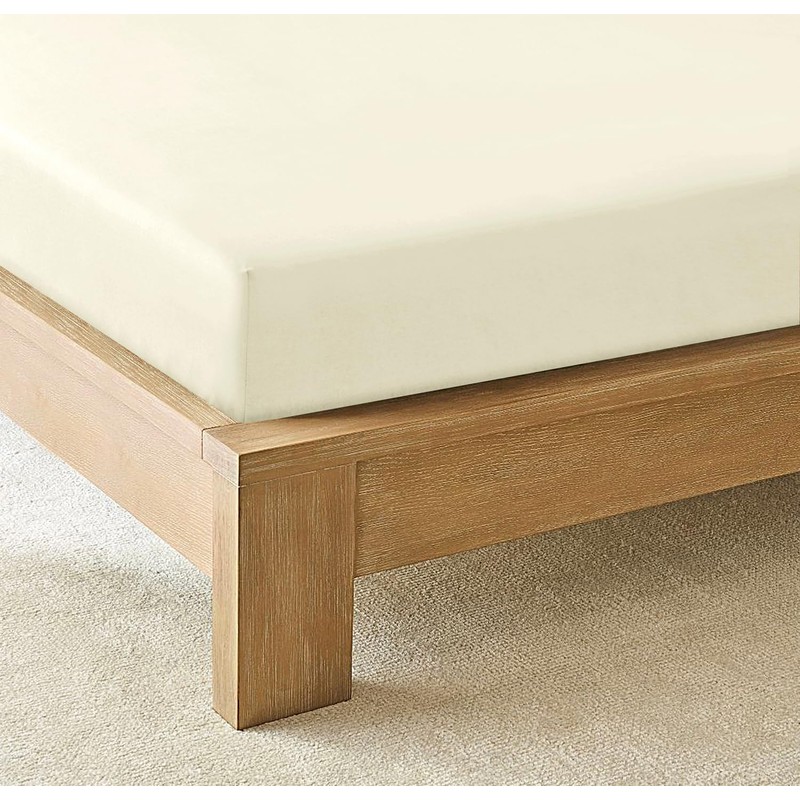 CHARKHAH Polycotton Fitted Sheet for Single Double King Super King