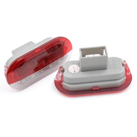njssjd 2X White/Red LED Courtesy Lamp Door Light For Golf MK3 MK4 Beetle Cabrio Jetta Bora Polo Sharan Vento Skoda Octavia Seat