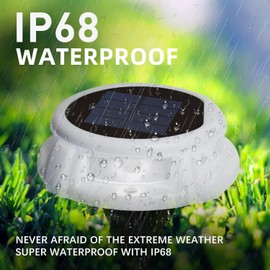 USOKYO Solar Driveway Lights Dock Marine Lights 4 Pack, Outdoor LED Deck Lights,Solar Powered Waterproof Outdoor Waterproof Road Markers for Pathway Step Stair Garden Ground Sidewalk Yard