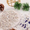 1000 pcs 7×4mm White Round Acrylic With Gold Alphabet Letter