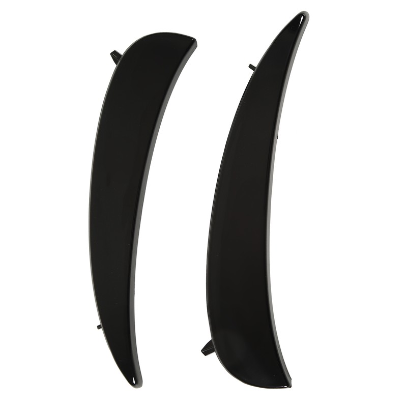 Gloss Black Front Bumper Fog Grille Air Vent Trims Replacement