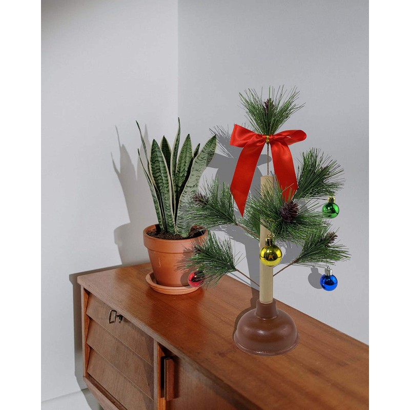 FunisFun Christmas Tree Plunger Funny Gag Gift Hilarious Toilet Humor