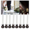 8PCS LED Taper Candle Flameless Window Candle Remote Control Warm