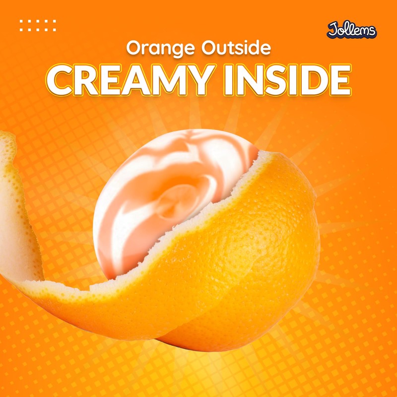 Jollems O’ Creamers Orange & Cream Flavored Hard Candy |