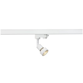 SLV LED 1-phase Spotlight Puria Track Rotating and Swivelling Track Spotlight, LED Spotlight, Ceiling Spotlight, Rail System, Interior Lighting, 3P Lamp, GU10 QPAR51, max. ENERGY EFFICIENCY CLASS: A - A++.