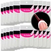 20 packs of French nail stickers, smiling curved shape to