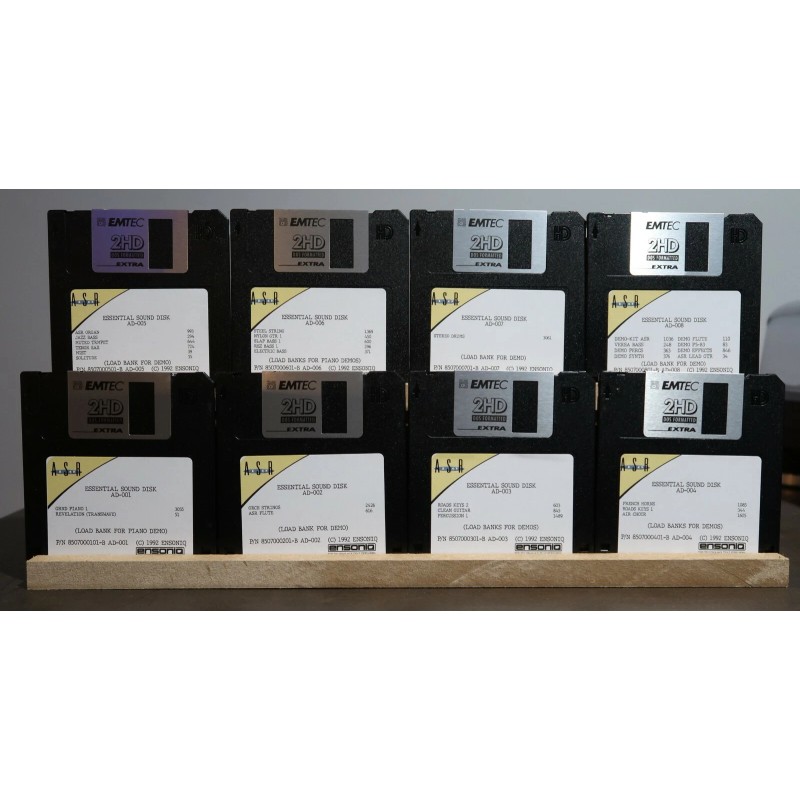 16Samples Ensoniq ASR-10 8 Disk Library Set Original Factory Sounds