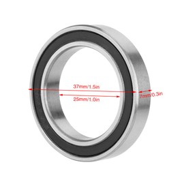 10PCS 6805-2RS Rubber Sealed Deep-groove Ball Bearings Great for Small Hobby 25mm Shaft/rod Projects ID 1in OD 1.5in Thickness 0.3in