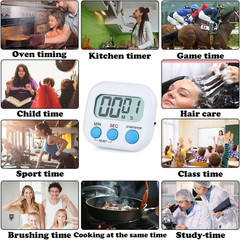 Digital timer, Kitchen timers for cooking, Magnetic Countdown Stopwatch, Count-up