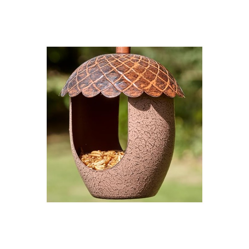 Peckish Metal Acorn Bird Feeder